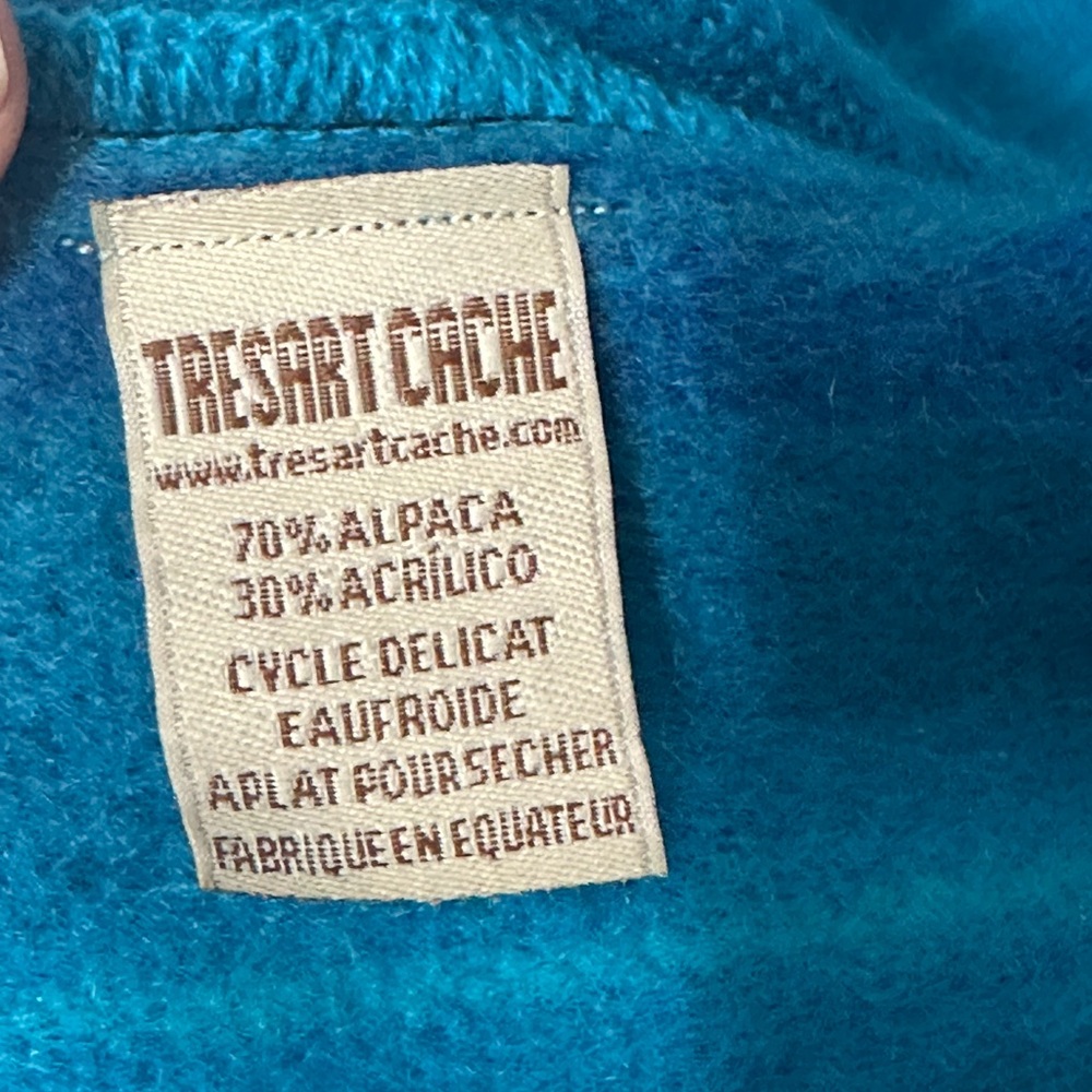 Alpaca scarf - bright soft turquoise women’s - new condition - Picture 3 of 3